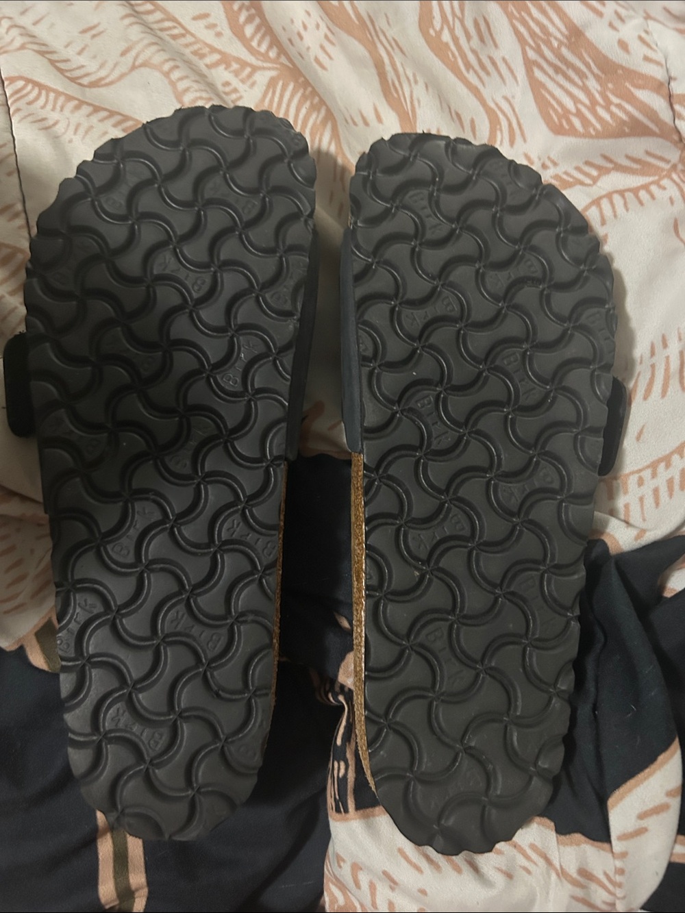 Birkenstock Black Madrid EVA Slide Sandals with Silver Buckles size 38 - Picture 3 of 4